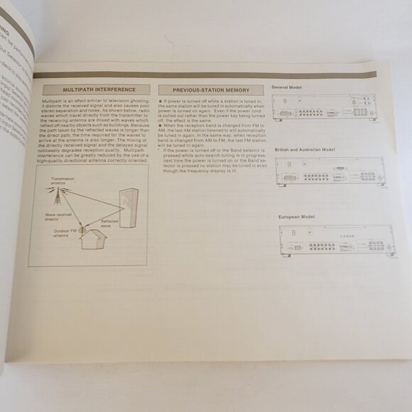 Yamaha RX-500/U Natural Sound Stereo Receiver Owner's Manual - Picture 3 of 4
